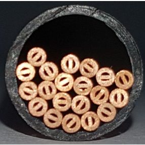 Copper start hole tube, Multichannel 10,0x150 mm