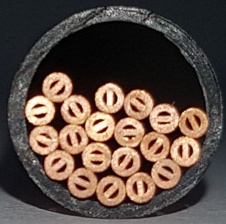Copper start hole tube, Multichannel 10,0x150 mm